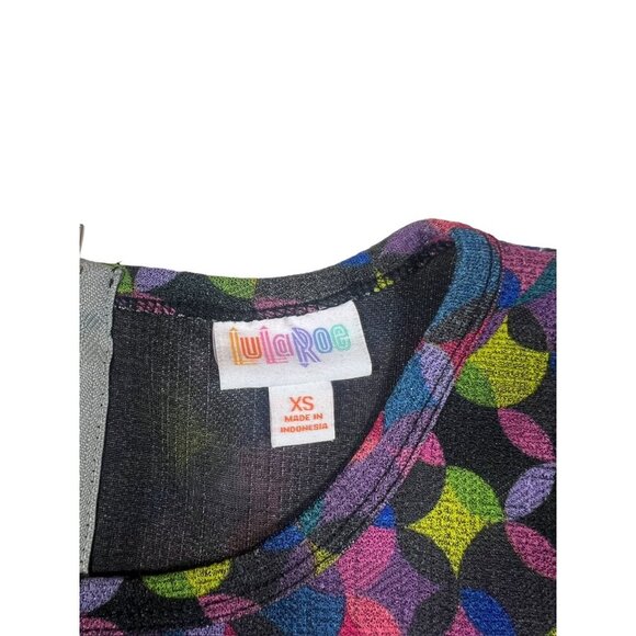 LulaRoe Amelia Women's Multicolor Circular Short Casual Dress - Picture 3 of 6